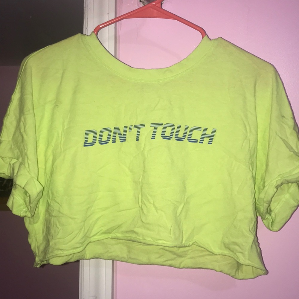 Forever 21 crop top “Don’t Touch”